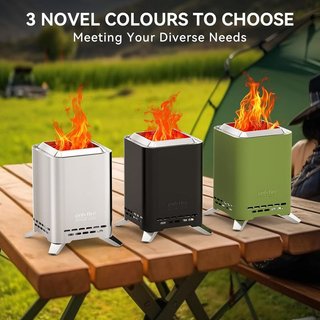 Onlyfire Mini Brasero Cuadrado 20 cm sin Humos