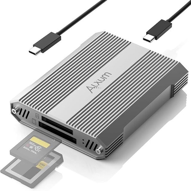 Alxum Lector de Tarjetas de Doble Ranura 10 Gbps