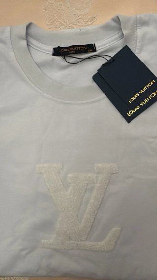 Maglia Louis Vuitton XXL Bianca Logo LV