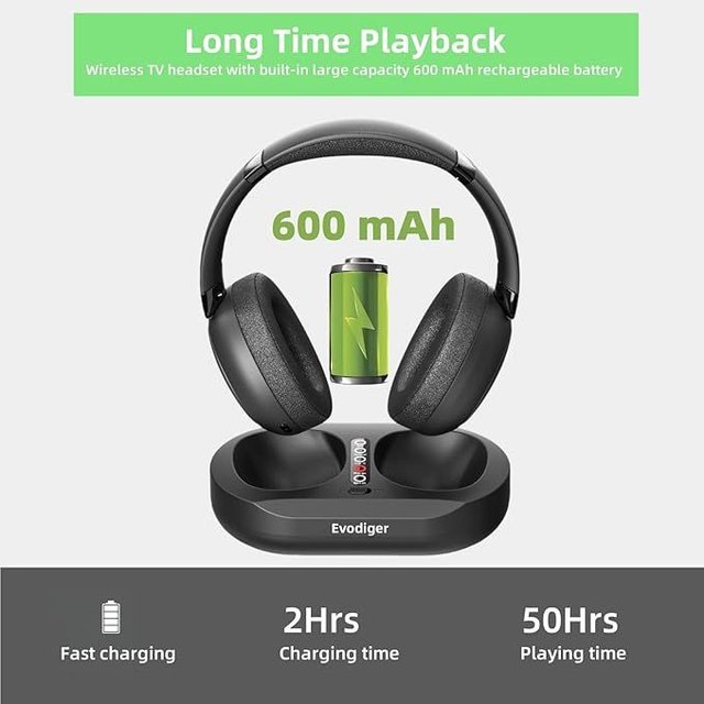 Evodiger Auriculares Inalámbricos personas Mayores