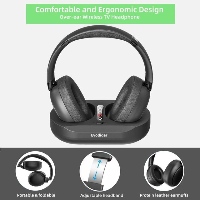 Evodiger Auriculares Inalámbricos personas Mayores