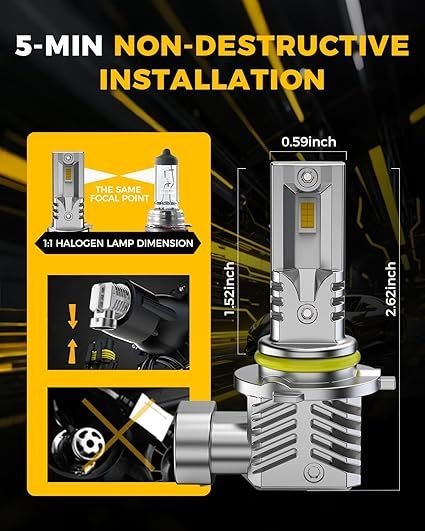 BMT XMS 2x 9006 LED antiniebla 20000LM 3000K