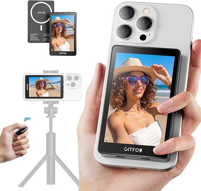 Gitfos Vlog Pantalla selfie grabación 4K 30fps