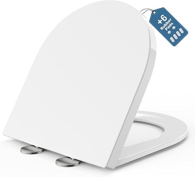 MEEJEE Tapa WC Amortiguada DForma 430x360mm BLANCA