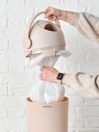 Papelera Nattou Beige