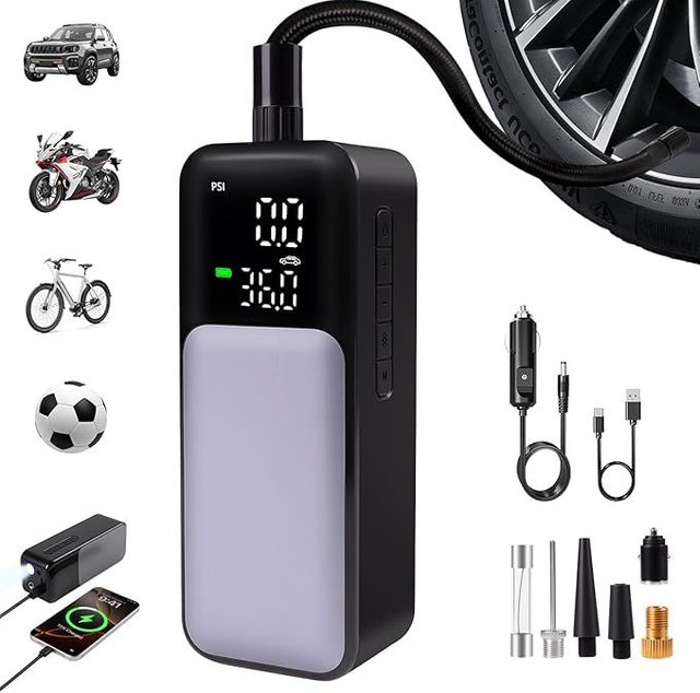 AMJYEW ATJ-9166 Compresor Aire 8000mAh 150PSI
