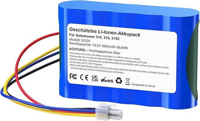 METACUCU Batería 3600mAh Cortacéspedes Husqvarna