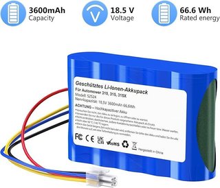 METACUCU Batería 3600mAh Cortacéspedes Husqvarna