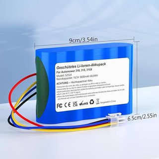 METACUCU Batería 3600mAh Cortacéspedes Husqvarna