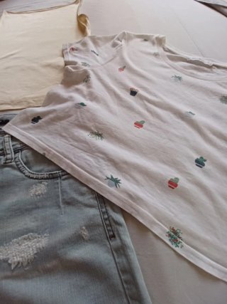 Set Top e Shorts Jeans Donna