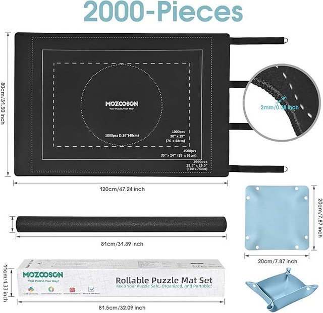 MOZOOSON Tapete Puzzle 2000 Piezas 120 x 80 cm
