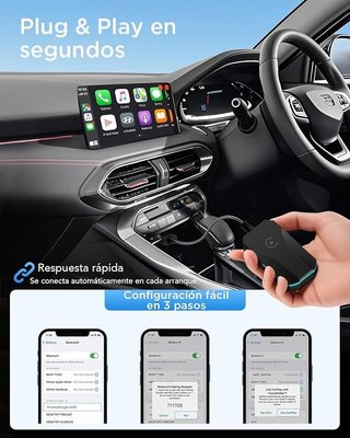 Lepwings Adaptador Carplay inalámbrico