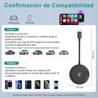 Anytrox CarPlay Inalámbrico para iPhone