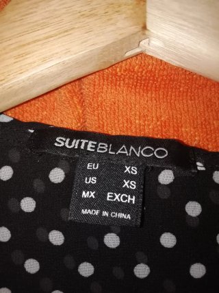 Blusa Suiteblanco lunares XS