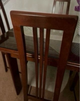 Conjunto 6 Sillas Madera Tapizadas Beige