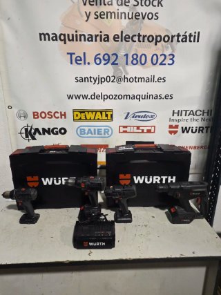 Kit Wurth 18V Taladro y Atornillador