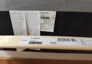 Cama IKEA SLATTUM 140x200 + Colchón