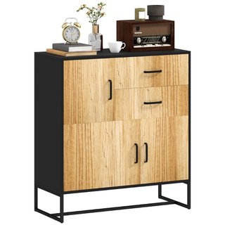 Credenza Moderna con 3 Armadietti e 2 Cassetti, in