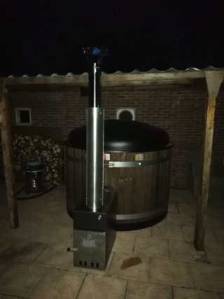 Jacuzzi madera PVC caldera