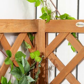 Fioriera da Giardino in Legno di Abete Marrone con
