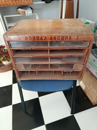 Cajonera Bordar Ancora Madera y Cristal