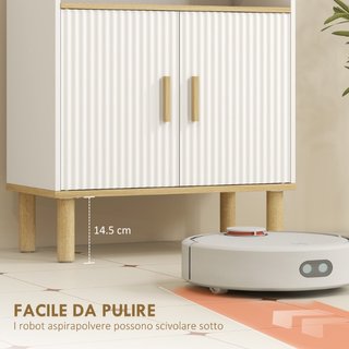 Mobile Bagno Autoportante con Ripiano Regolabile,