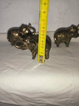 Figuras elefantes étnicos hindúes antiguas metal