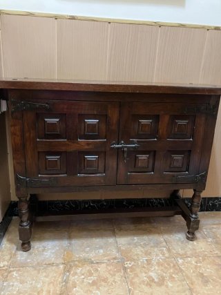 Mueble vintage madera y metal
