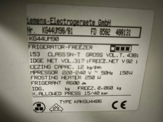 Frigorífico Siemens 70cm Ancho: cajones y estantes