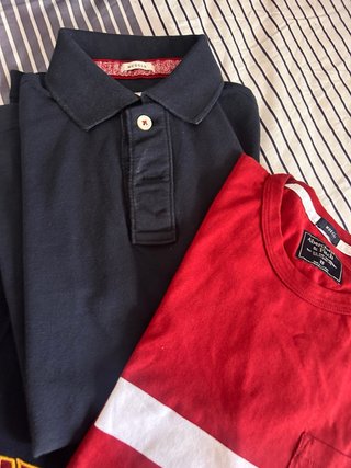 Lote Camisetas Abercrombie Niños Talla 15/16
