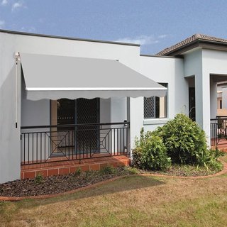 TOLDO FACHADA GRIS ALUMINIO BLANCO nuevo