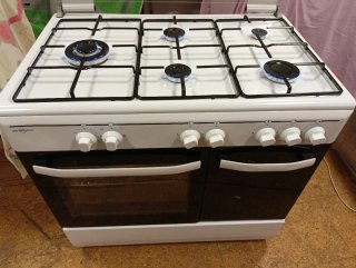 Vitrokitchen Cocina Gas Blanca 5 Fuegos
