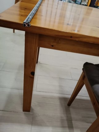 Mesa comedor pino mexicano extensible a 199