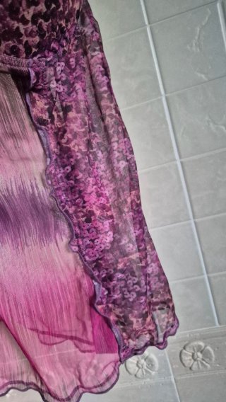 Top lingerie viola e rosa taglia unica