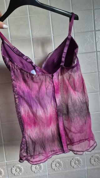 Top lingerie viola e rosa taglia unica