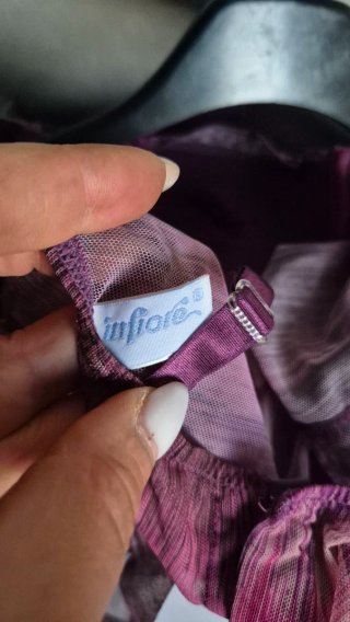 Top lingerie viola e rosa taglia unica