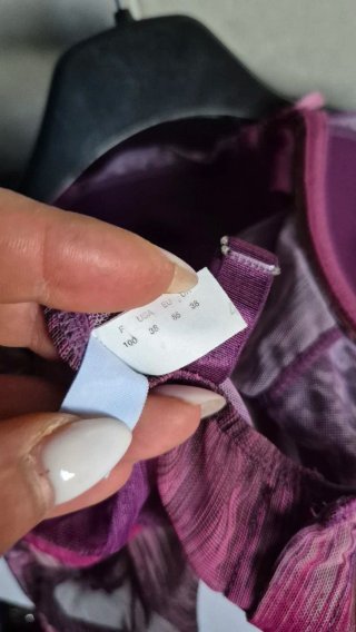Top lingerie viola e rosa taglia unica