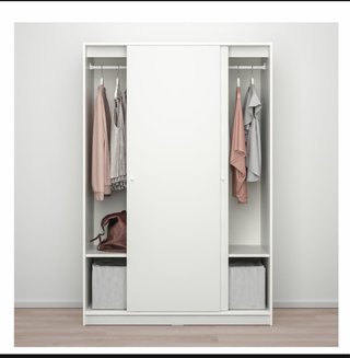 Armario Kleppstad Ikea puertas correderas blanco