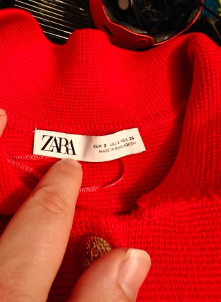 Chaqueta Zara Roja Talla S