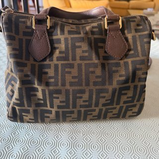 Borsa Fendi Zucca Marrone Oro