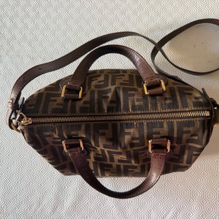Borsa Fendi Zucca Marrone Oro