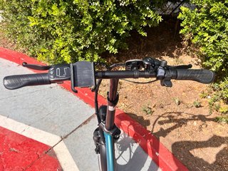 Bicicleta Eléctrica Plegable Azul