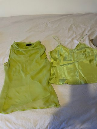 Top verde e giallo