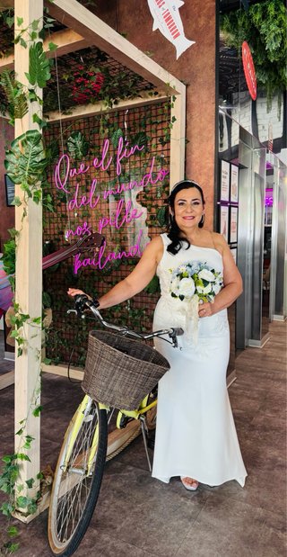 Vestido de Novia Talla L Blanco