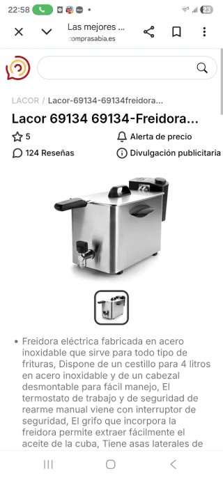 Freidora Eléctrica Nueva