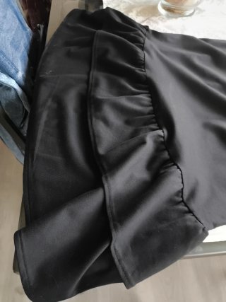 Vestido negro manga corta mujer.sin estrenar