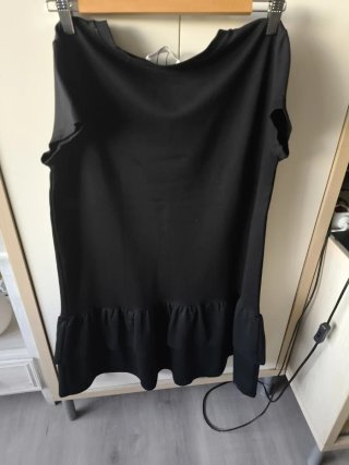 Vestido negro manga corta mujer.sin estrenar