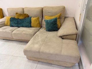 Sofá Chaiselongue Brazo Derecho Beige