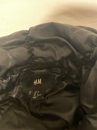 Parka/Anorak Negro Brillante Mujer