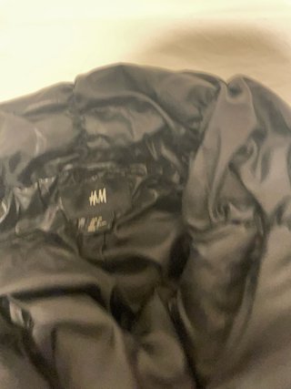 Parka/Anorak Negro Brillante Mujer